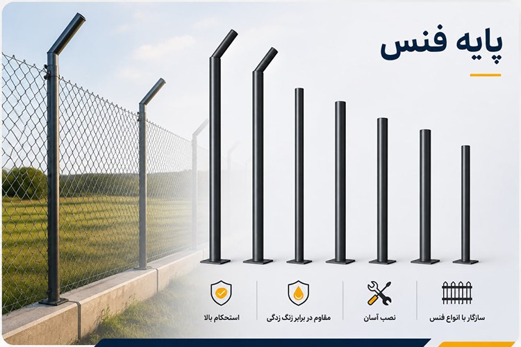 لیست قیمت انواع پایه فنس باغی